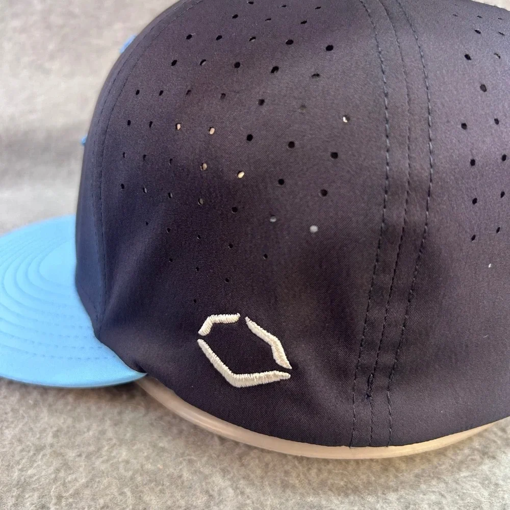 P Star Logo Mens Navy Blue EvoShield Hat Perforated Performance Cap M/L